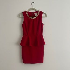 Agaci red sleeveless dress